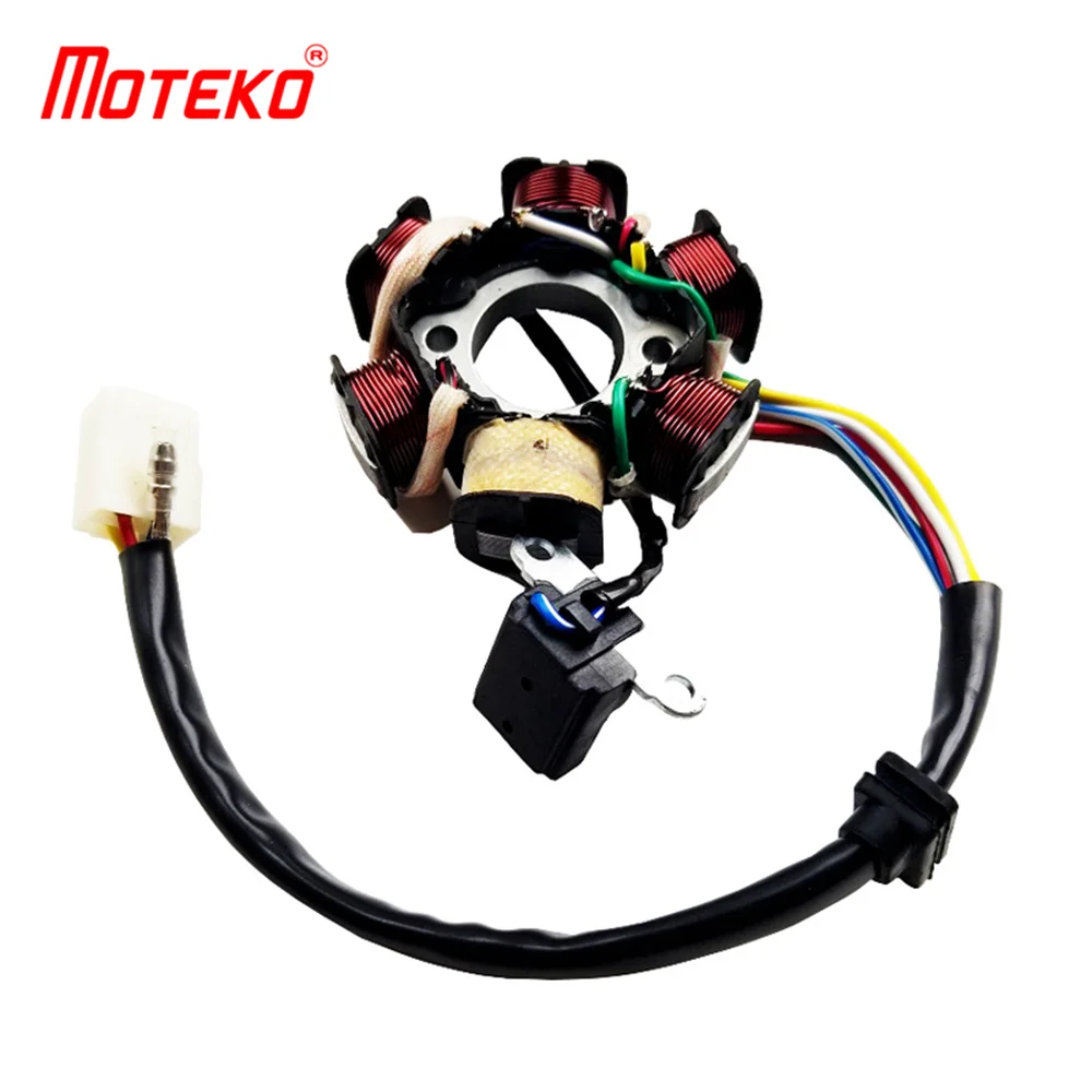 

BX14080643 C100 C110 WAVE100 WAVE105 A/C MAGNETO COIL STATOR 6 POLES 2 HOLES 4 FEMALE PLUG+1 CABLE