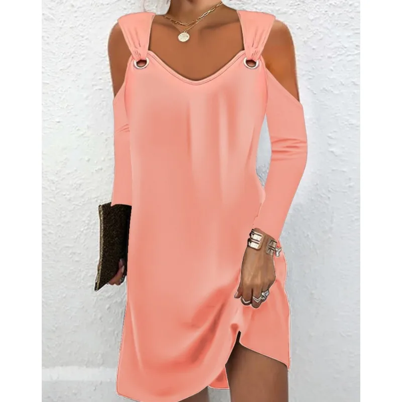 Sexy Autumn Strap Long Sleeve V Neck Loose Bohemian Vacation Dress Y2K INS Clothes Elegant Women Off Shoulder Shirt Dress
Sexy Autumn Strap Long Sleeve V Neck Loose Bohemian Vacation Dress Y2K INS Clothes Elegant Women Off Shoulder Shirt Dress