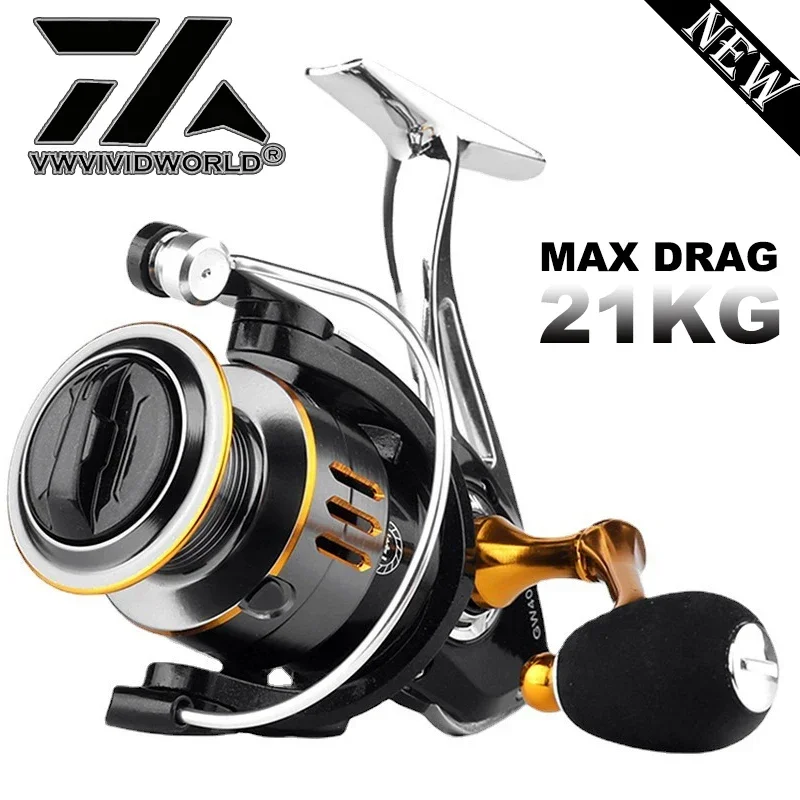 Metal Fishing Reel Alloy Gear Alloy Spool Alloy Foot Metal Arm Max Drag 21KG 5.2:1 Gear Ratio Speed Spinning Carp For Saltwater
Metal Fishing Reel Alloy Gear Alloy Spool Alloy Foot Metal Arm Max Drag 21KG 5.2:1 Gear Ratio Speed Spinning Carp For Saltwater