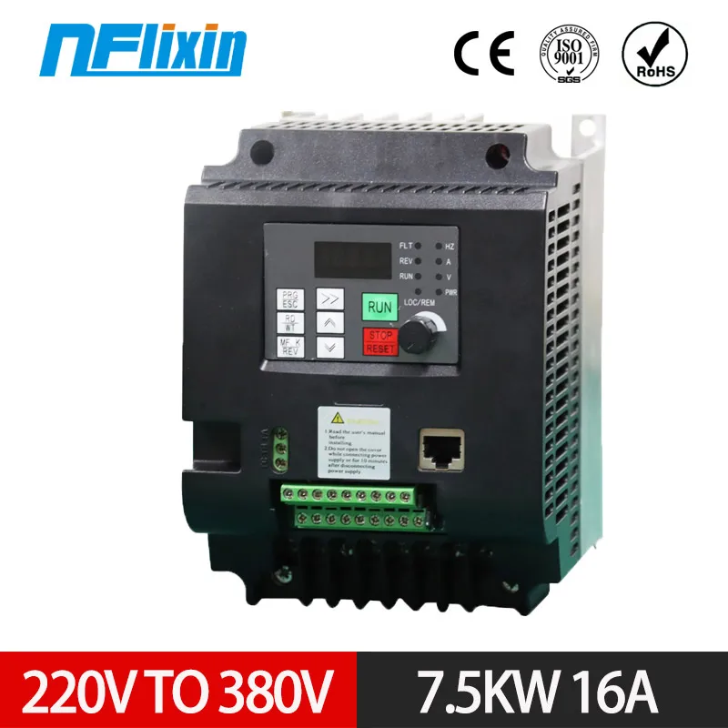 

4 KW / 5.5 KW frequency inverter 220V TO 380V input 1 phase 220V output 3 phase 380V Frequency converter