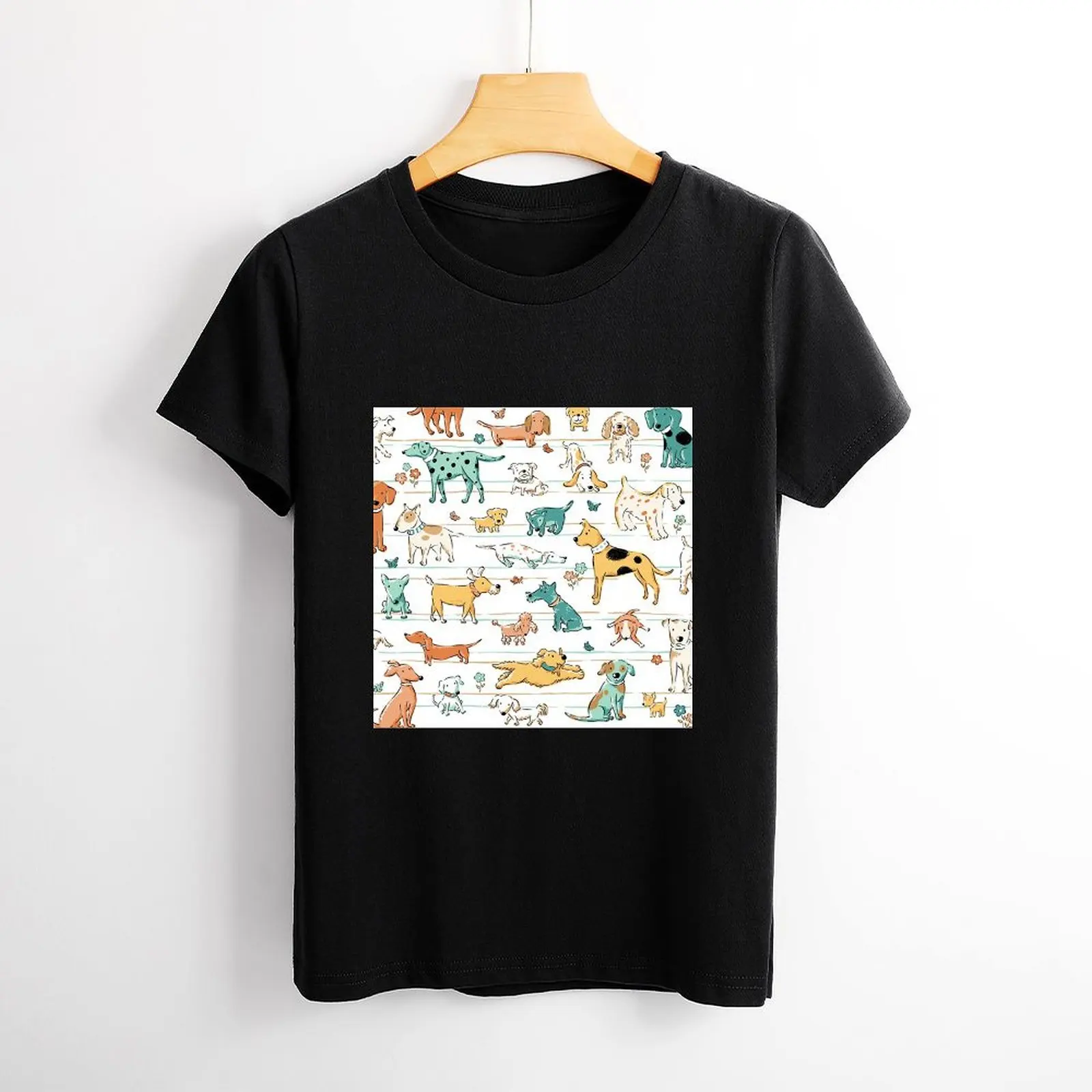 2023Four Seasons Women's T-shirt Hot Funny Dogs Dogs Dogs T-shirts for Women Women's Cotton T-shirt
2023Four Seasons Women's T-shirt Hot Funny Dogs Dogs Dogs T-shirts for Women Women's Cotton T-shirt