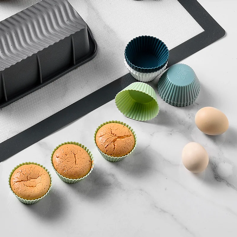 Baking Mold Circular Set Cake Mold Baked Egg Tart and Steamed Egg Snack Mold Silicone Mafen Cup Set of 12 or 24 Pieces
Baking Mold Circular Set Cake Mold Baked Egg Tart and Steamed Egg Snack Mold Silicone Mafen Cup Set of 12 or 24 Pieces