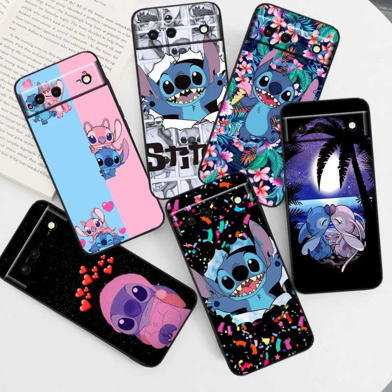 Disney Cartoon Stitch For Google Pixel 8 7A 7 6A 6 5A 5 4 4A XL 5G Black Silicon Shockproof Shell Phone Case
Disney Cartoon Stitch For Google Pixel 8 7A 7 6A 6 5A 5 4 4A XL 5G Black Silicon Shockproof Shell Phone Case