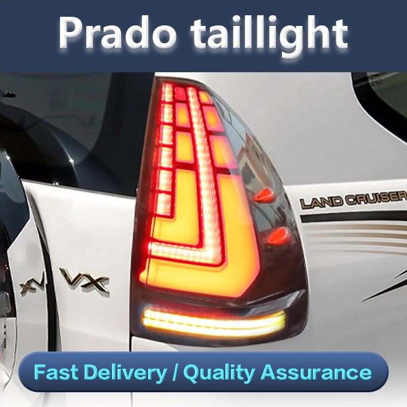Car LED Taillight For Toyota Prado 120 2003-2009 FJ120 Rear Running Lamp + Brake Lamp + Reverse + Dynamic Turn Signal
Car LED Taillight For Toyota Prado 120 2003-2009 FJ120 Rear Running Lamp + Brake Lamp + Reverse + Dynamic Turn Signal