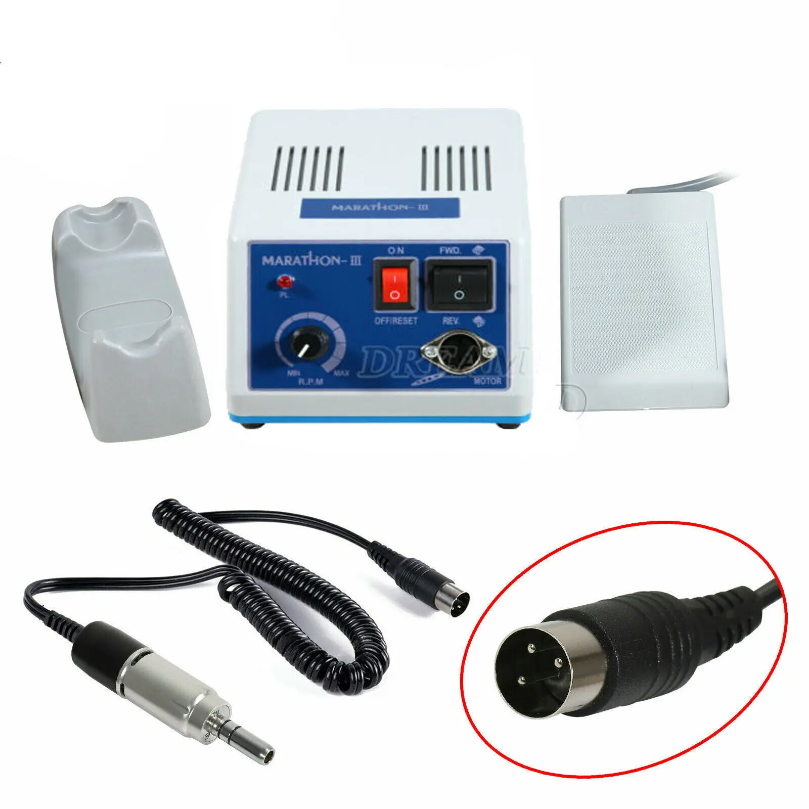 Dental Lab Marathon Micromotor 35K RPM + E-type Electric Motor Handpiece N3 110V/220V
Dental Lab Marathon Micromotor 35K RPM + E-type Electric Motor Handpiece N3 110V/220V