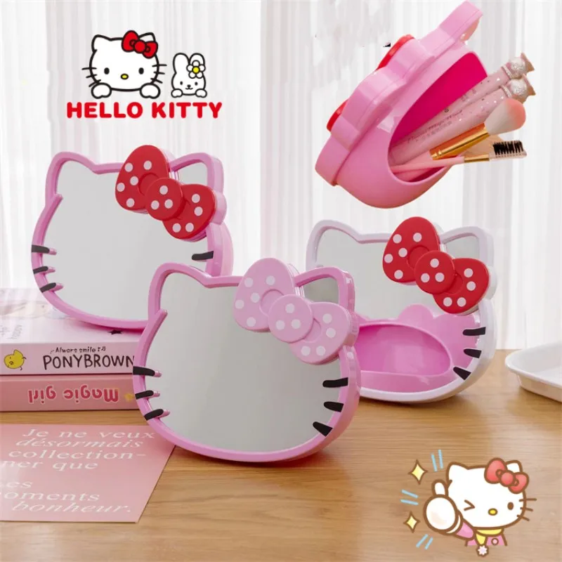 Настольное зеркало для макияжа с героями аниме, Hello Kitty, милый бант, стойка для хранения, портативное настольное зеркало двойного назначения, подарок для детей
Настольное зеркало для макияжа с героями аниме, Hello Kitty, милый бант, стойка для хранения, портативное настольное зеркало двойного назначения, подарок для детей