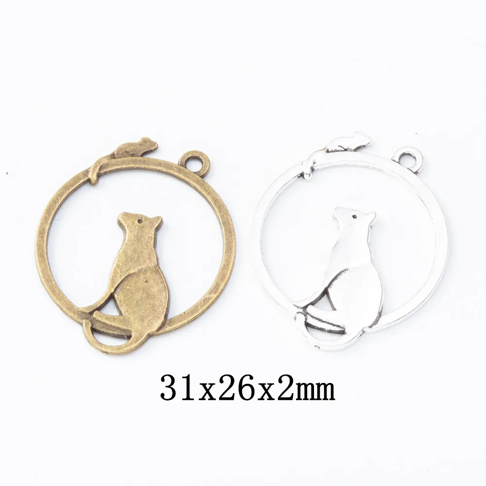 40pcs cat Craft Supplies Charms Pendants for DIY Crafting Jewelry Findings Making Accessory 473
40pcs cat Craft Supplies Charms Pendants for DIY Crafting Jewelry Findings Making Accessory 473