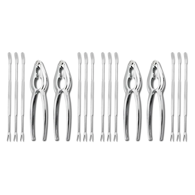 16 Piece Seafood Tool Kit, Stainless Steel Crab Leg Cracker And Forks Nut Cracker Set Shellfish Sheller
16 Piece Seafood Tool Kit, Stainless Steel Crab Leg Cracker And Forks Nut Cracker Set Shellfish Sheller