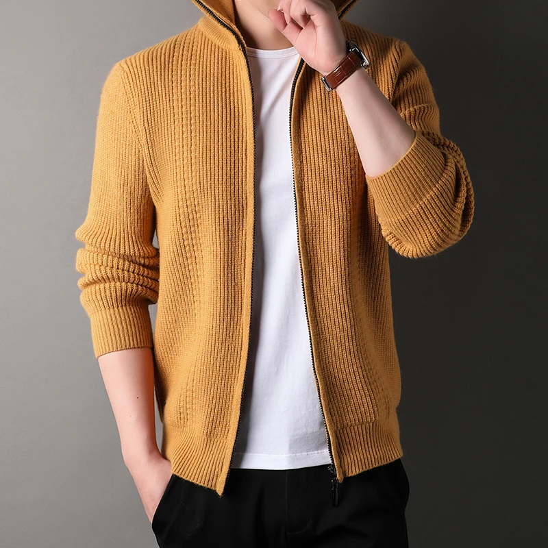 Brand Clothing Cardigan Sweaters Men Casual Zipper Solid Color Business Sweaters Mens New Winter Fashion Sweater Man 3XL-M
Brand Clothing Cardigan Sweaters Men Casual Zipper Solid Color Business Sweaters Mens New Winter Fashion Sweater Man 3XL-M