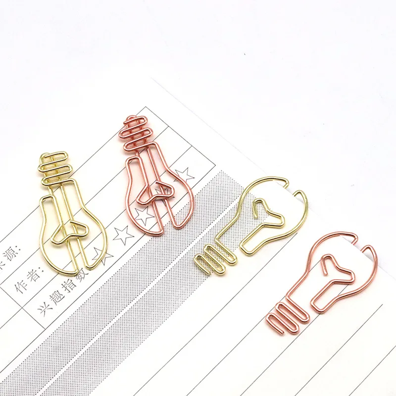 Light Bulb Shaped Paper Clip Wholesale Metal Bookmark Office Paper Pins Golden Office Paper Clips Decorative Rose Gold Paperclip
Light Bulb Shaped Paper Clip Wholesale Metal Bookmark Office Paper Pins Golden Office Paper Clips Decorative Rose Gold Paperclip