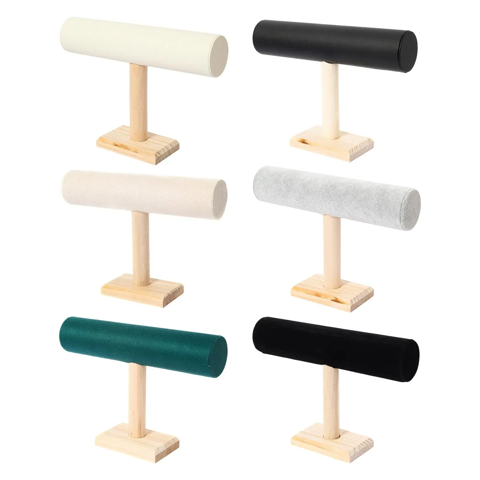 Wood T Bar Jewelry Bracelet Display Stand Decoration Smooth Surface Durable Practical Watch Holder for Jewelry Exhibition
Wood T Bar Jewelry Bracelet Display Stand Decoration Smooth Surface Durable Practical Watch Holder for Jewelry Exhibition