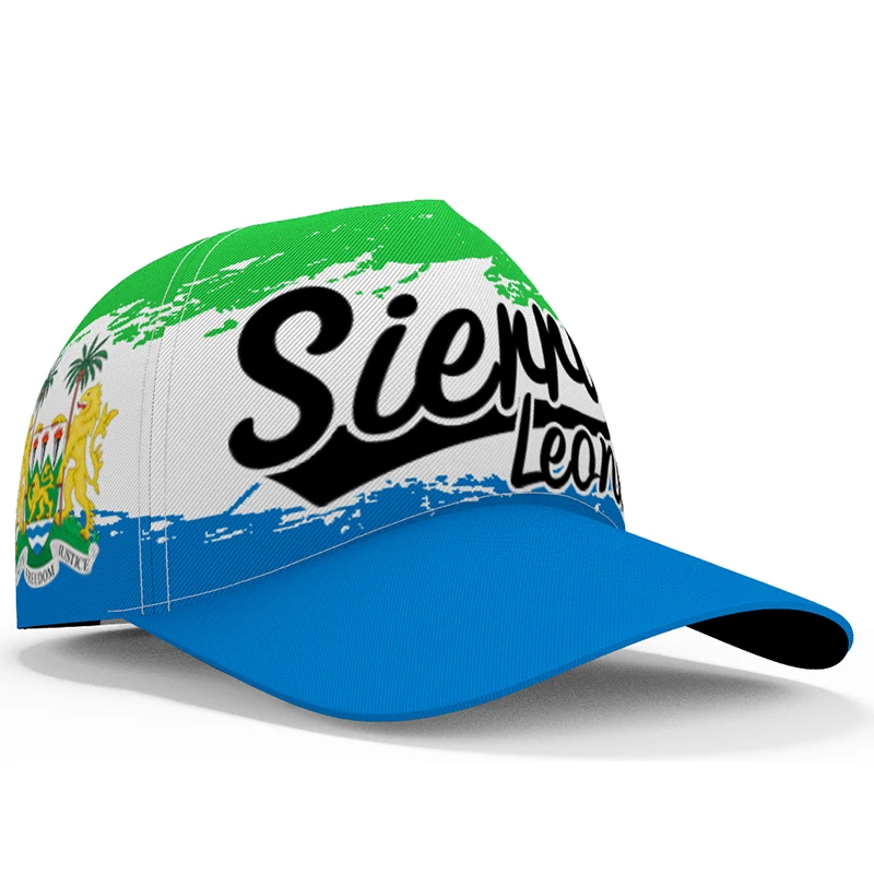 Sierra Leone Baseball Cap Free Custom Made Name Number Team Logo Sl Hat Sle Country Travel Leonean Nation Republic Flag Headgear
Sierra Leone Baseball Cap Free Custom Made Name Number Team Logo Sl Hat Sle Country Travel Leonean Nation Republic Flag Headgear