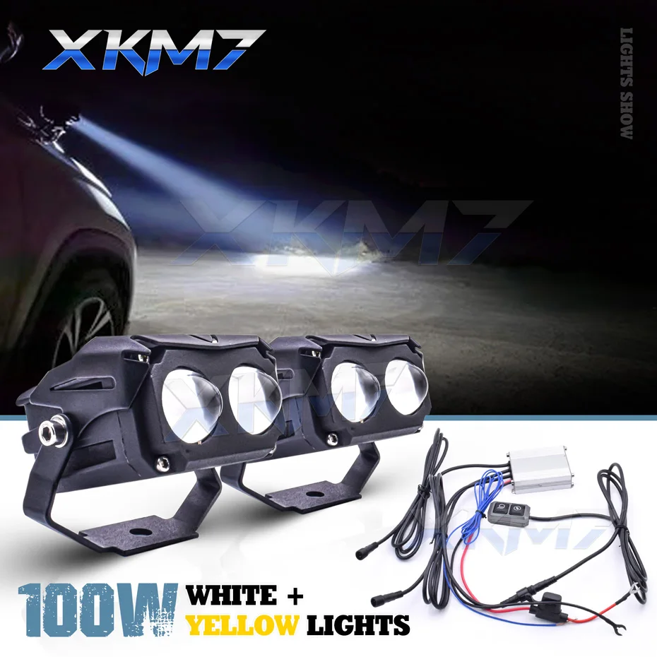 100W 12V 24V Car Motorcycle Spot Lights LED Auxiliary Lights Fog Lamps LED Work Lights Projector Lens Waterproof Bracket Harness
100W 12V 24V Car Motorcycle Spot Lights LED Auxiliary Lights Fog Lamps LED Work Lights Projector Lens Waterproof Bracket Harness