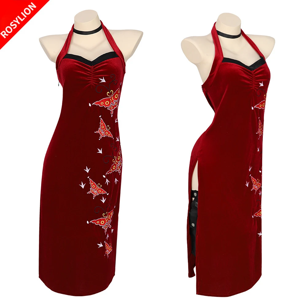 Game Resident Halloween Cosplay Costume Ada Wong Evil Chinese Traditional Women Qipao Cheongsam Butterfly Embroidery Dress
Game Resident Halloween Cosplay Costume Ada Wong Evil Chinese Traditional Women Qipao Cheongsam Butterfly Embroidery Dress