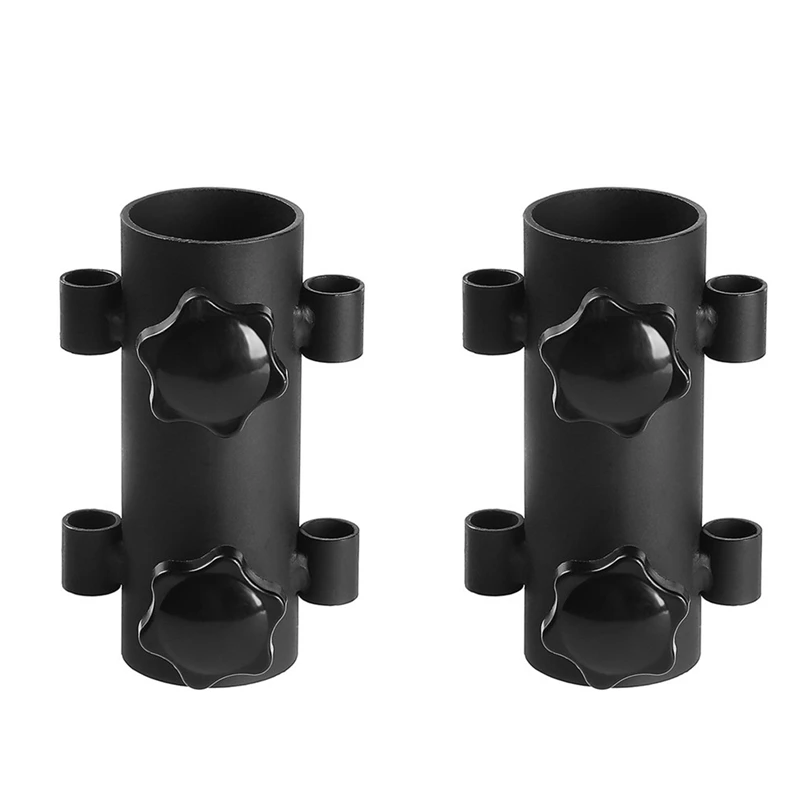 

2Pcs Outdoor Camping Tent Awning Canopy Pole Fixing Pipe Ground Holder Windproof Tent Pole Holder Accessories