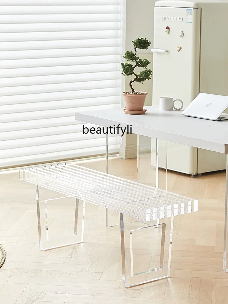 Transparent Bench Acrylic Simple Modern Leisure Dining Room Dining Stool Bedroom Bed End Stool
Transparent Bench Acrylic Simple Modern Leisure Dining Room Dining Stool Bedroom Bed End Stool