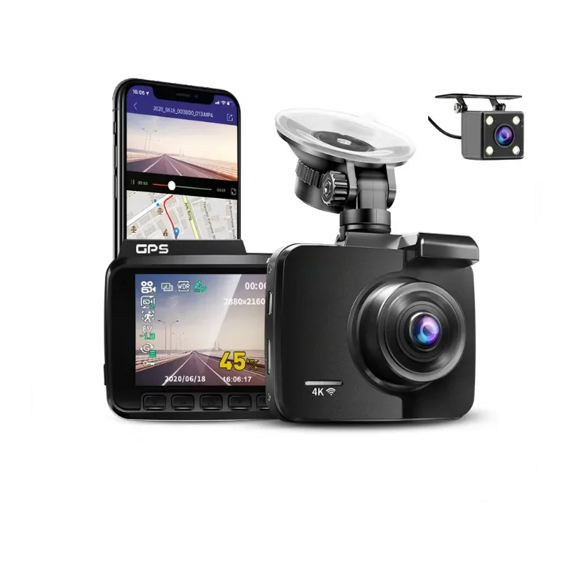 

GS63H Dash Cam Dual Lens 4K UHD Recording Car Camera DVR Night Vision WDR Built-In GPS Wi-Fi G-Sensor Motion Detection