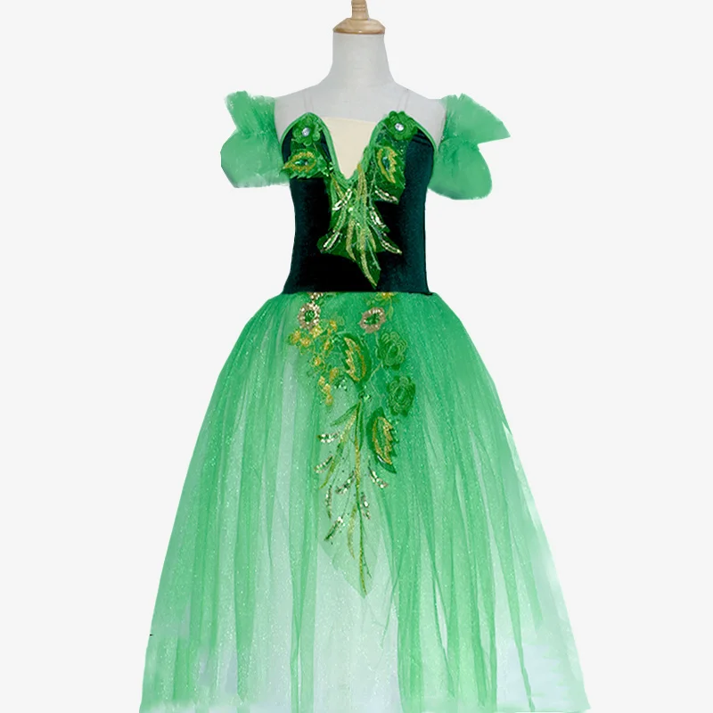 Green Long Romantic Ballet Tutu Girl Women Ballet Costume Performance Ballet Dance Dress Girls Tutu Skirts Tulle Dance Wear
Green Long Romantic Ballet Tutu Girl Women Ballet Costume Performance Ballet Dance Dress Girls Tutu Skirts Tulle Dance Wear