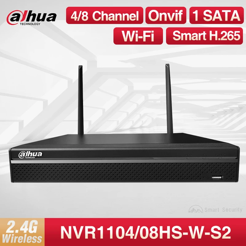 

Dahua 1080P Wireless NVR 4/8 Channels WiFi Network VIdeo Recorder ONVIF Imou Cam Automatic PairingNVR1104HS-W-S2 NVR1108HS-W-S2