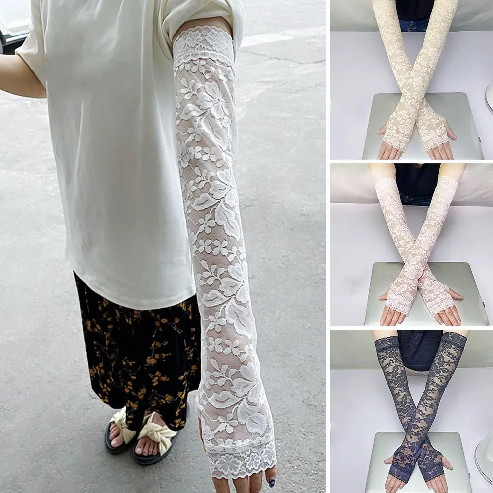 Summer Hollow-Out Mesh Lace Thin Mittens Long Lace Gloves Cycling Mittens Arm Sleeves
Summer Hollow-Out Mesh Lace Thin Mittens Long Lace Gloves Cycling Mittens Arm Sleeves