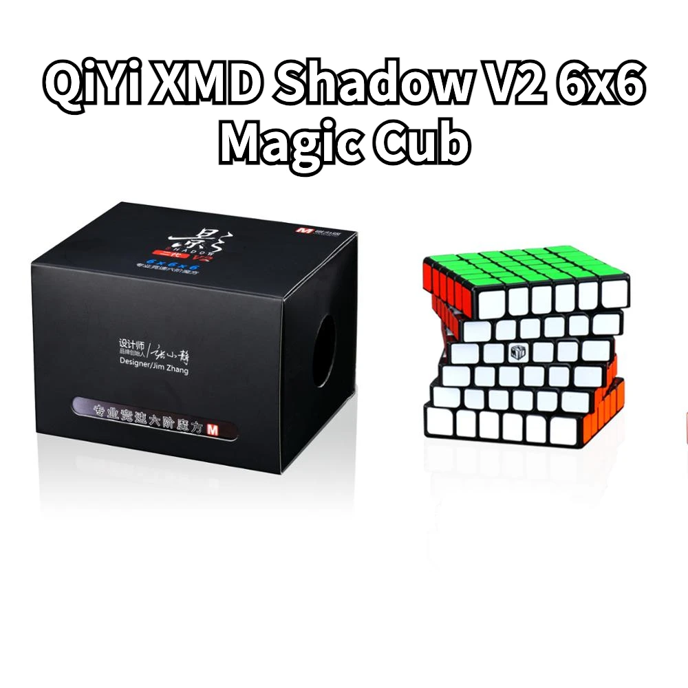 

[Funcube] QiYi XMD Shadow V2 6x6 Magic Cub Qiyi X-Man Shadow V2 M 6x6x6 Magnetic Magic Cube Qiyi Magnetic Speed Cube cubo magico