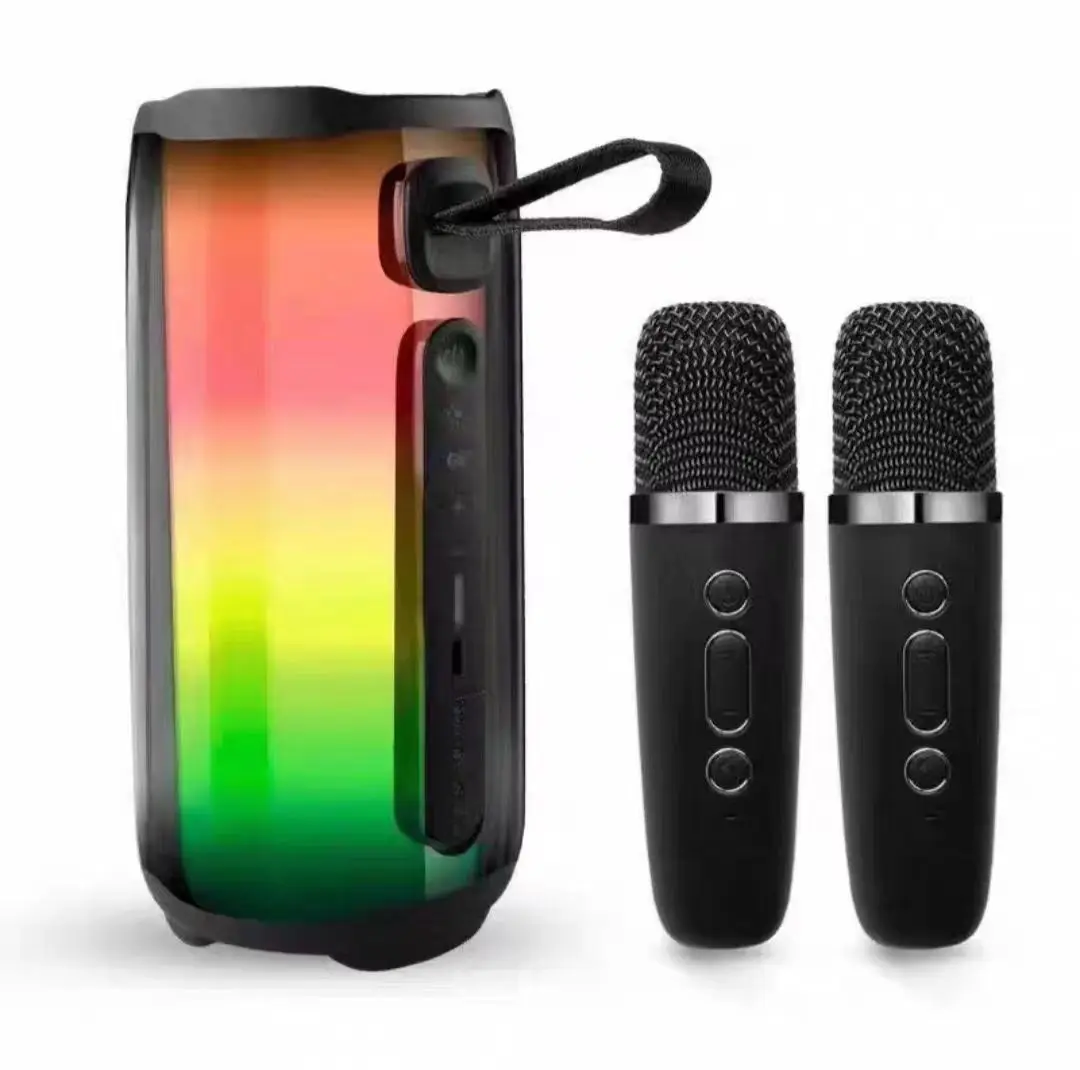 Bluetooth-Колонка PULSE 5 для караоке, Портативная колонка, атмосферная лампа RGB, внешний водонепроницаемый сабвуфер с микрофоном
Bluetooth-Колонка PULSE 5 для караоке, Портативная колонка, атмосферная лампа RGB, внешний водонепроницаемый сабвуфер с микрофоном