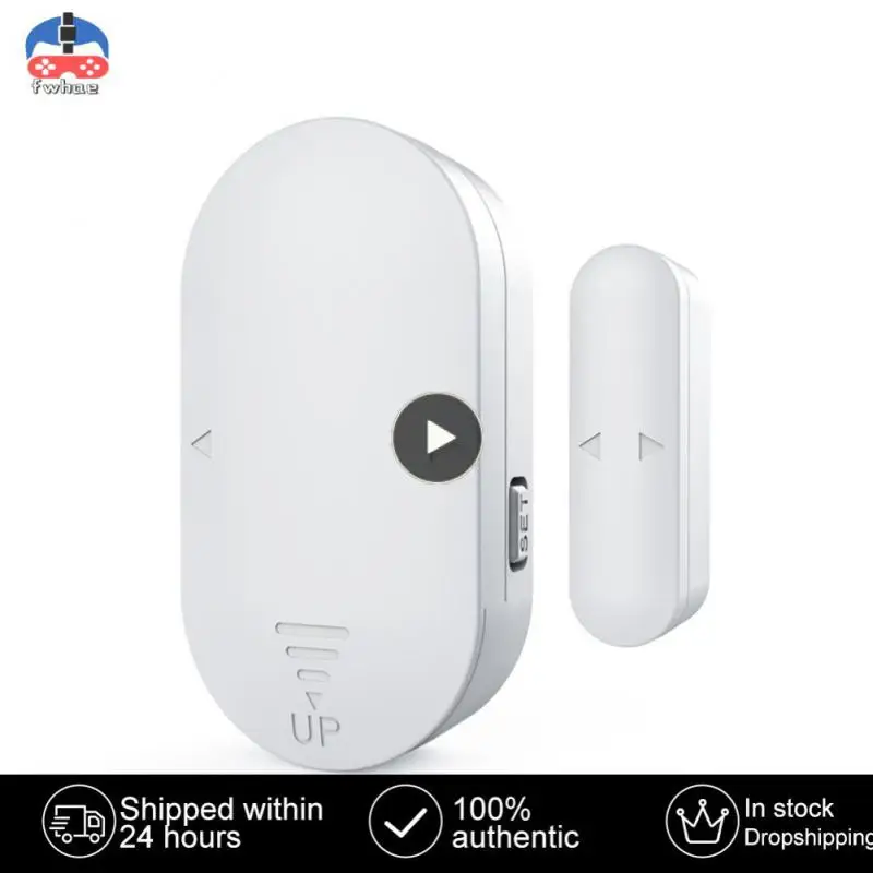 

Door Window Wireless Burglar Alarm Abs Anti-theft Doorbell Mode Multi-functional Alarm Sound Home Security Window Sensor White