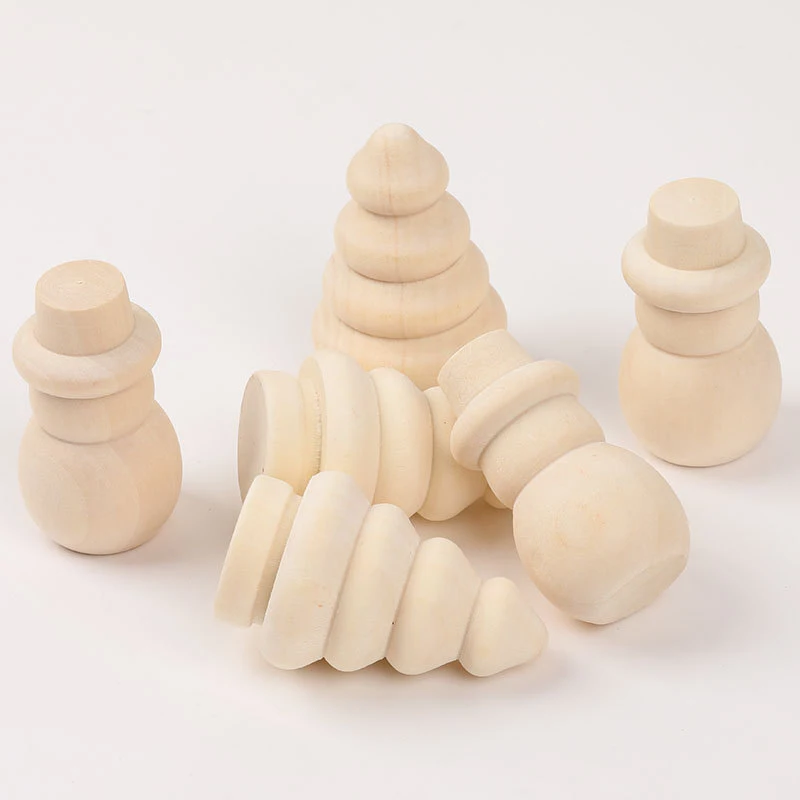 2pcs/Set Unfinished Christmas Tree Snowman Painted Crafts Peg Doll Wooden DIY Craft Home Decor Paint Xmas Decoration Wood Toy
2pcs/Set Unfinished Christmas Tree Snowman Painted Crafts Peg Doll Wooden DIY Craft Home Decor Paint Xmas Decoration Wood Toy