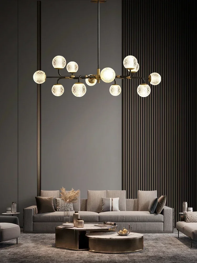 Copper Light Luxury Chandelier Lamp in the Living Room Modern Minimalist and Magnificent Dining-Room Lamp Bedroom Light
Copper Light Luxury Chandelier Lamp in the Living Room Modern Minimalist and Magnificent Dining-Room Lamp Bedroom Light