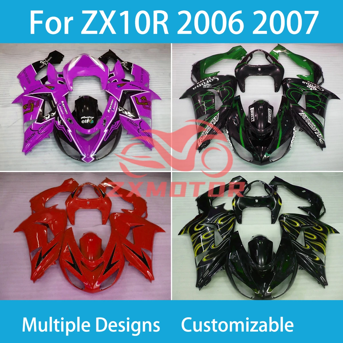 ZXMT комплект обтекателей для Kawasaki Ninja ZX10R 06 07 полный комплект корпуса из пластика комплекты Обтекатели ZX 10R 2006 2007
ZXMT комплект обтекателей для Kawasaki Ninja ZX10R 06 07 полный комплект корпуса из пластика комплекты Обтекатели ZX 10R 2006 2007