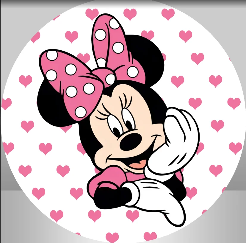 Disney Mickey and Minnie Mouse Sweet Heart Party Background Decors Round Backdrop Children's Birthday Decoration Banner
Disney Mickey and Minnie Mouse Sweet Heart Party Background Decors Round Backdrop Children's Birthday Decoration Banner