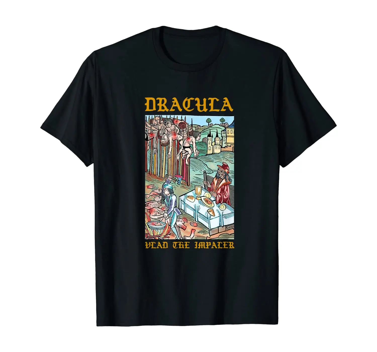 Vlad Tepes Stacking Bodies. Dracula - Vlad the Impaler T-Shirt. Summer Cotton Short Sleeve O-Neck Mens T Shirt New S-3XL
Vlad Tepes Stacking Bodies. Dracula - Vlad the Impaler T-Shirt. Summer Cotton Short Sleeve O-Neck Mens T Shirt New S-3XL