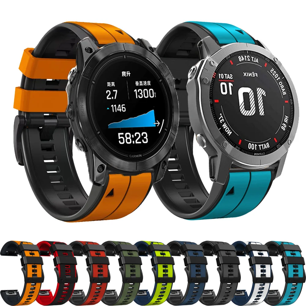 Ремешок для смарт-часов QuickFit, силиконовый браслет для Garmin Fenix 6X 6 Pro 7 5X 5 Plus, 22/26 мм, 47 мм 51 мм
Ремешок для смарт-часов QuickFit, силиконовый браслет для Garmin Fenix 6X 6 Pro 7 5X 5 Plus, 22/26 мм, 47 мм 51 мм