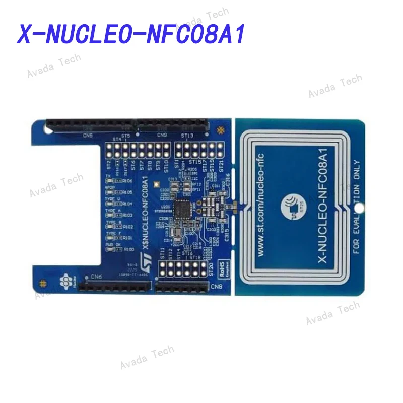 Avada Tech X-NUCLEO-NFC08A1 NFC Плата расширения считывателя карт на основе ST25R3916B для STM32 и STM8 нуклеос
Avada Tech X-NUCLEO-NFC08A1 NFC Плата расширения считывателя карт на основе ST25R3916B для STM32 и STM8 нуклеос