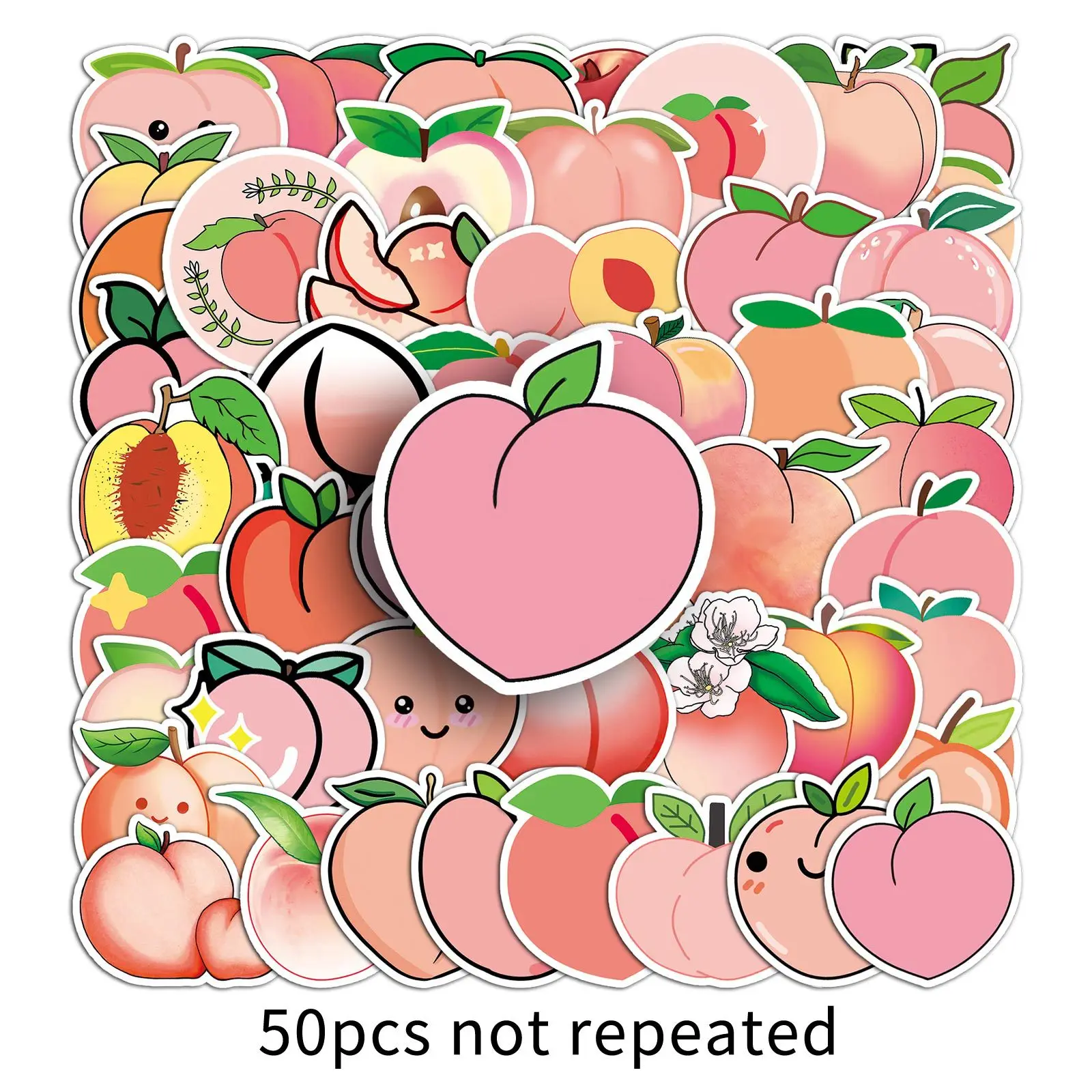10/30/50PCS Cartoon Cute Peach Sticker Fruit Graffiti Mobile Phone Helmet Car Guitar DIY Wall Sticker Toy Decoration Wholesale
10/30/50PCS Cartoon Cute Peach Sticker Fruit Graffiti Mobile Phone Helmet Car Guitar DIY Wall Sticker Toy Decoration Wholesale