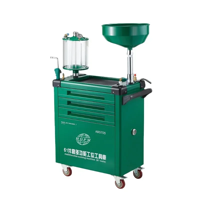 Drainer Mobile Fluid Evacuator with Telescopic Suction Tube and Waste Oil Management System
Drainer Mobile Fluid Evacuator with Telescopic Suction Tube and Waste Oil Management System