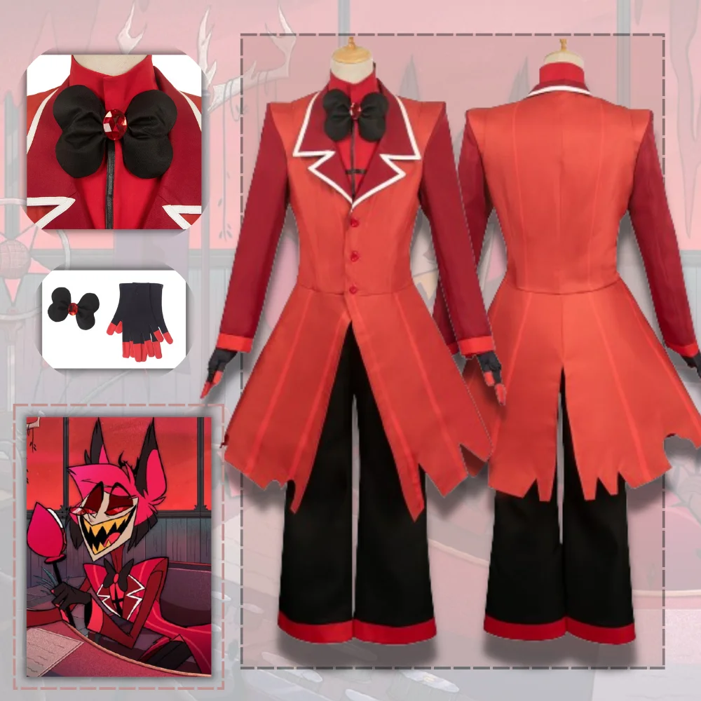 Alastor Cosplay Cartoon Hotel Costume Coat Shirt Pants Outfit Halloween Carnival Party Disguise Roleplay Suit For Men Male Adult
Alastor Cosplay Cartoon Hotel Costume Coat Shirt Pants Outfit Halloween Carnival Party Disguise Roleplay Suit For Men Male Adult