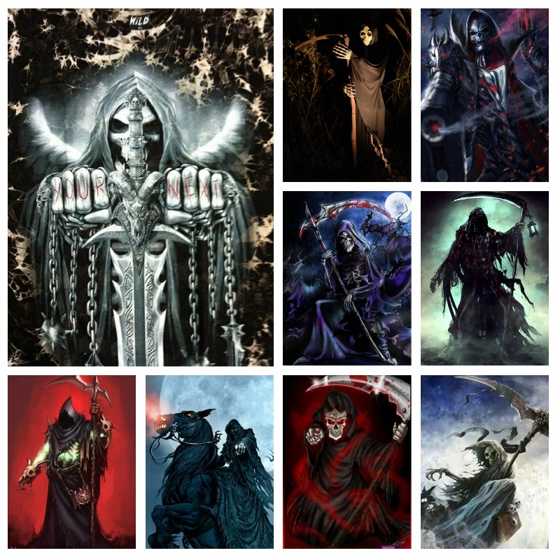 Алмазная живопись, живопись Grim Reaper, готический стиль, вышивка крестиком, ювелирные изделия, хрустальный череп, мужские мозаичные бусины, рук...
Алмазная живопись, живопись Grim Reaper, готический стиль, вышивка крестиком, ювелирные изделия, хрустальный череп, мужские мозаичные бусины, рук...