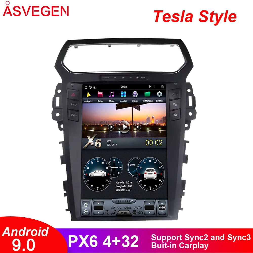 12.1" Tesla Style Android 9.0 Car Radio Player For Ford Explorer 2011-2016 Headunit Multimedia GPS Navigation Audio Radio Stereo
12.1" Tesla Style Android 9.0 Car Radio Player For Ford Explorer 2011-2016 Headunit Multimedia GPS Navigation Audio Radio Stereo