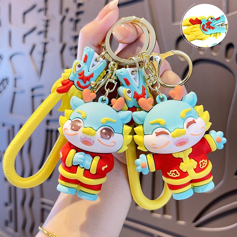New Cute Dragon Keychain Keyring Chinese New Year Good Luck Charm Pendant With Tassel For Bag Purse Car Key Chain Party Decor
New Cute Dragon Keychain Keyring Chinese New Year Good Luck Charm Pendant With Tassel For Bag Purse Car Key Chain Party Decor