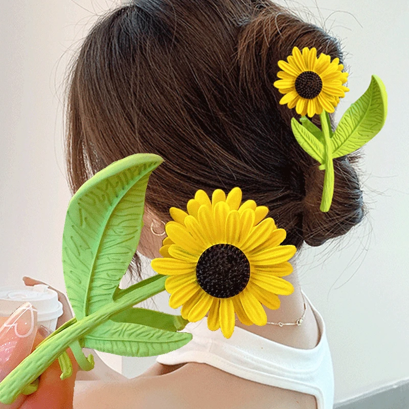 Metal Sunflower Hair Clip shark Clip Crab Claw Clip Charm Barrette Wedding Hair Accessories Jewelry Gift For Women Girls
Metal Sunflower Hair Clip shark Clip Crab Claw Clip Charm Barrette Wedding Hair Accessories Jewelry Gift For Women Girls