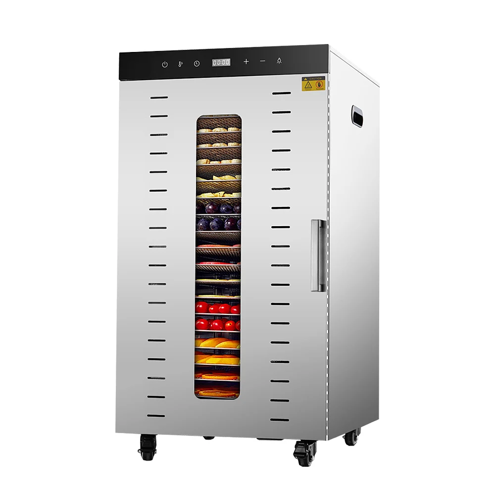 24 Trays Commercial Food Dehydrator Machine Fruit and Vegetable Industrial Beef Jerky Dryer
24 Trays Commercial Food Dehydrator Machine Fruit and Vegetable Industrial Beef Jerky Dryer