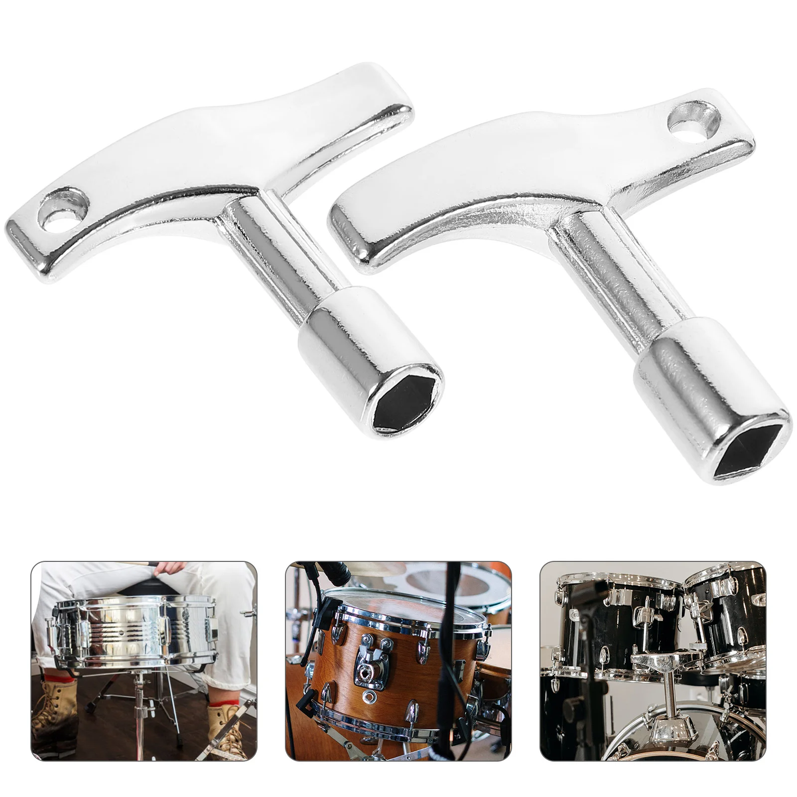 2 Pcs Hexagonal Square Zinc Alloy Tuning Key Drum Keys for Beginners Drums Wrenches Tool
2 Pcs Hexagonal Square Zinc Alloy Tuning Key Drum Keys for Beginners Drums Wrenches Tool