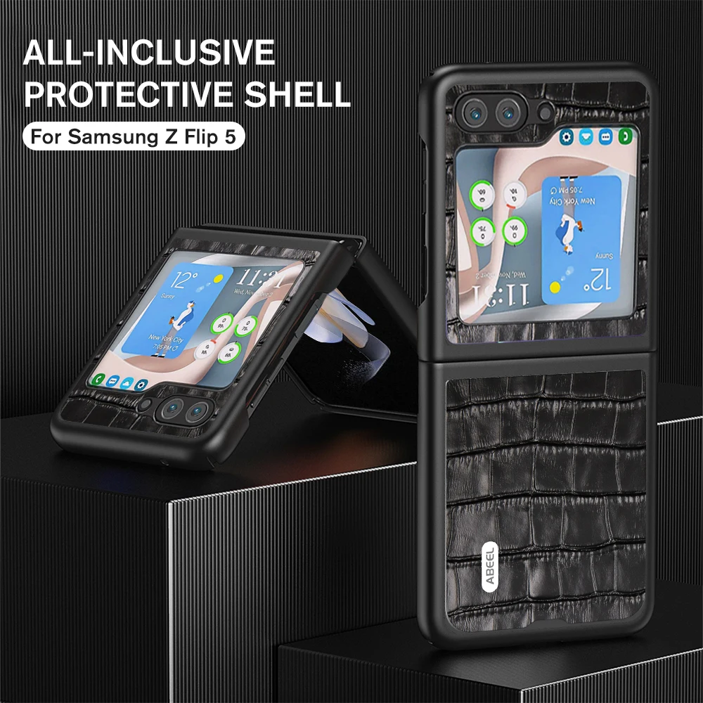 Crocodile Pattern Genuine Leather Folding Case For Samsung Galaxy Z Flip5 5G Flip 5 Shockproof Coque Samung ZFlip5 ZFlip 5 Z5 5G
Crocodile Pattern Genuine Leather Folding Case For Samsung Galaxy Z Flip5 5G Flip 5 Shockproof Coque Samung ZFlip5 ZFlip 5 Z5 5G