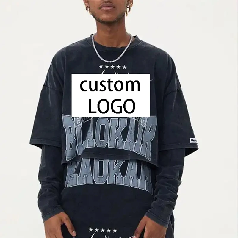 Custom Vintage wash long sleeve streetwear screen prinitng t shirt double graphic printed layer long sleeve t shirt
Custom Vintage wash long sleeve streetwear screen prinitng t shirt double graphic printed layer long sleeve t shirt