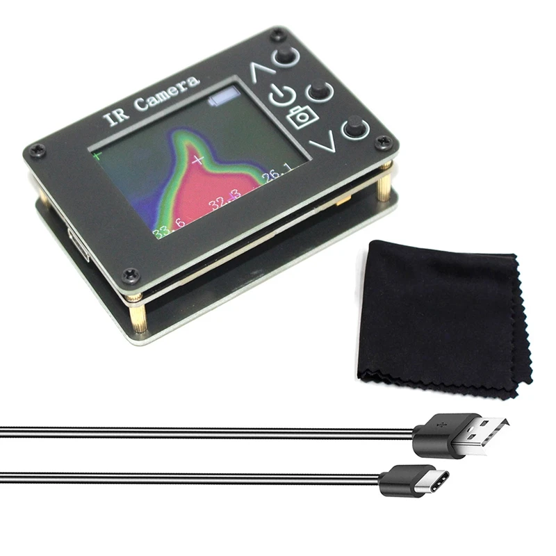 MLX90640 1.8 Inch Infrared Thermal Imager TFT Screen LCD Display Thermal Imaging Camera Handheld Temperature Sensor Tool
MLX90640 1.8 Inch Infrared Thermal Imager TFT Screen LCD Display Thermal Imaging Camera Handheld Temperature Sensor Tool
