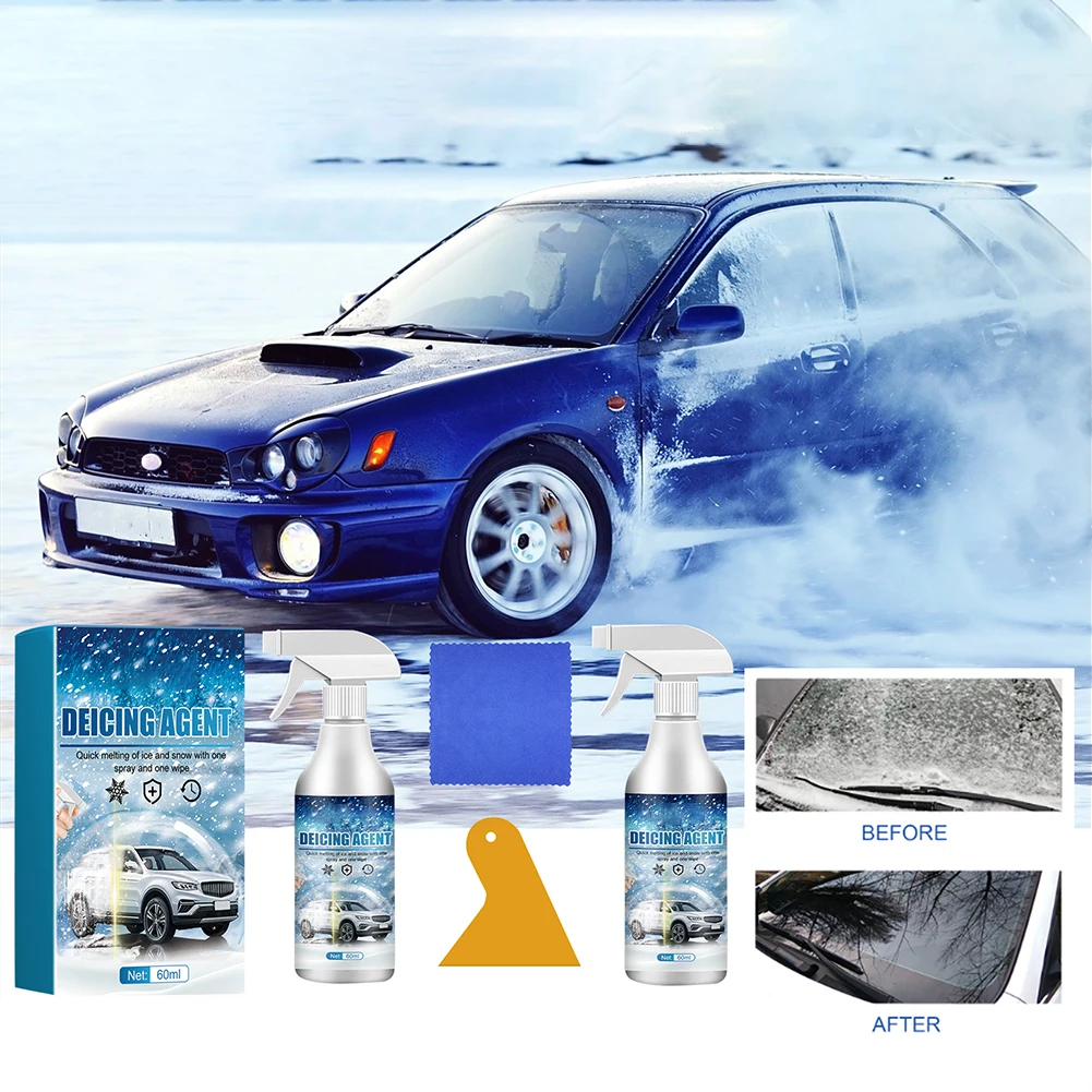 60ML Car Snow Melting Spray Deicing Agent Windshields Deicer Spray Snow Defrost Universal Car Window Cleaner
60ML Car Snow Melting Spray Deicing Agent Windshields Deicer Spray Snow Defrost Universal Car Window Cleaner