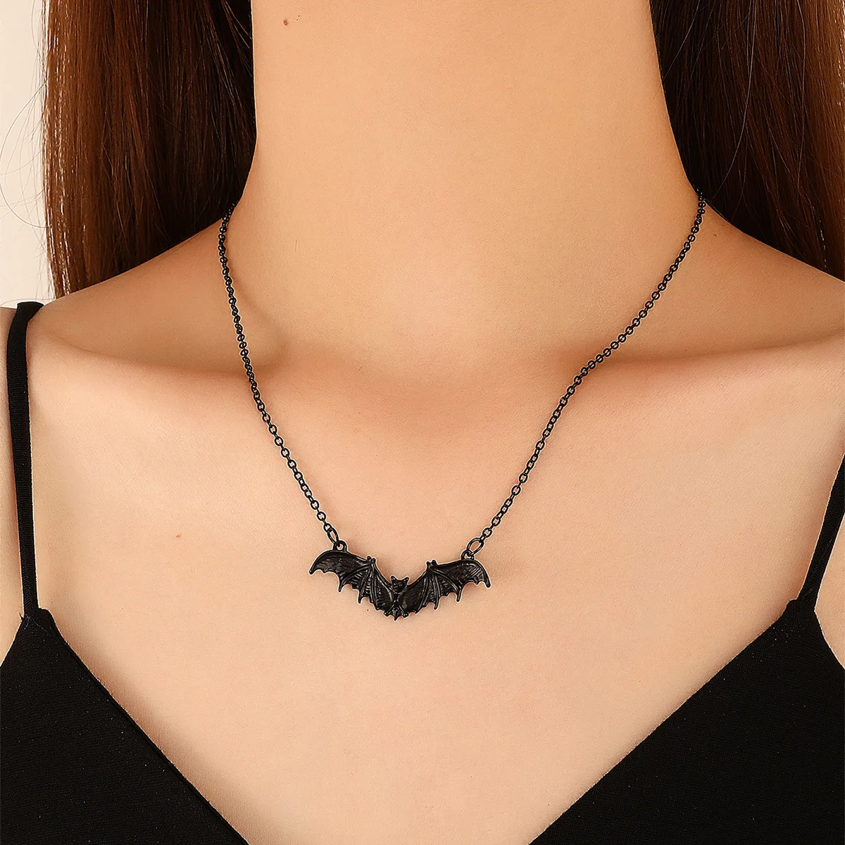 Korean Punk Style Black Bat Necklace HALLOWEEN Exaggerated Hip Hop Pendant Geometry Simple Love Luxury Jewelry Wholesale
Korean Punk Style Black Bat Necklace HALLOWEEN Exaggerated Hip Hop Pendant Geometry Simple Love Luxury Jewelry Wholesale