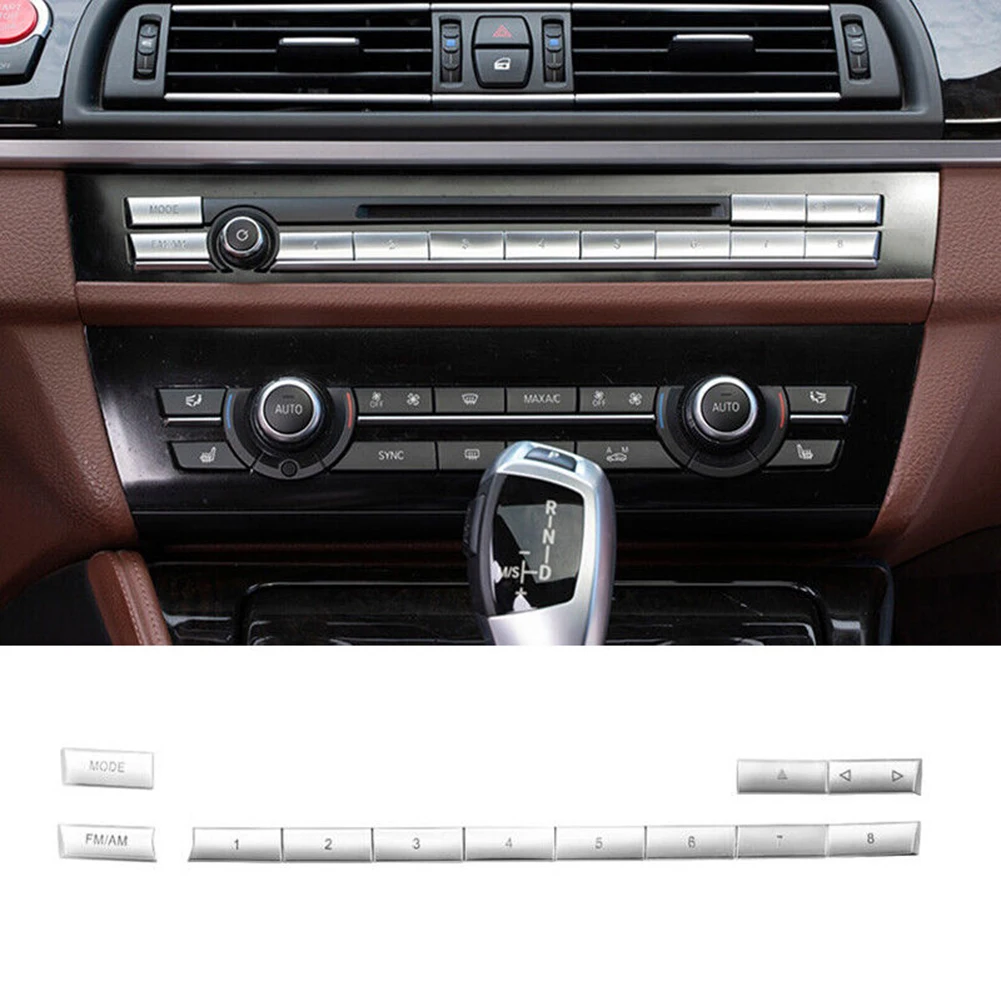 For BMW 5 6 7 Series F10/F11/GT/F07/F06/F12/F13/F01/F02 Chrome 12x Center CD MODE FM/AM Button Trim Cover
For BMW 5 6 7 Series F10/F11/GT/F07/F06/F12/F13/F01/F02 Chrome 12x Center CD MODE FM/AM Button Trim Cover