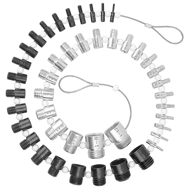 ipiip 44 Male/Female Size Nut Screw Thread Checking Checker Gauges Measuring Inspection Tool for Imperial Metric Nut
ipiip 44 Male/Female Size Nut Screw Thread Checking Checker Gauges Measuring Inspection Tool for Imperial Metric Nut